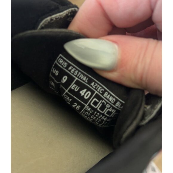 Hey Dude Women's Iris Festival - Aztec‎ Band Black - size 9 - Picture 4 of 5